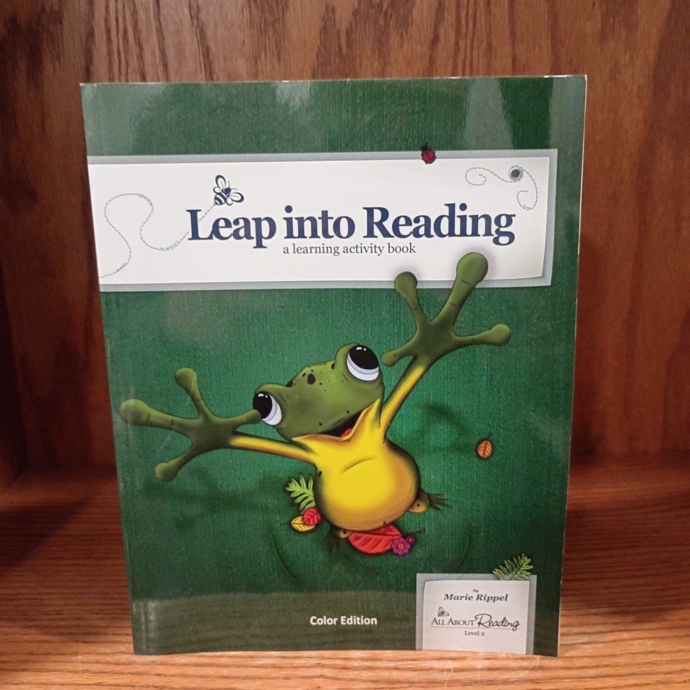 All About Reading Level 2: Leap into Reading Clean Activity Book, No Writing, VG